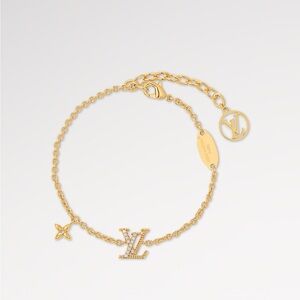 Louis Vuitton Gold Charm Bracelet- ajustable size